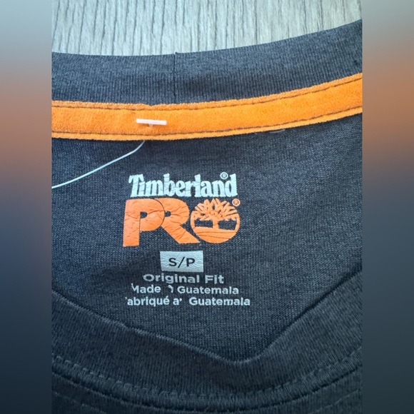 Timberland Gray Short Sleeve Tee Athletic Casual 🧡 - Picture 5 of 7